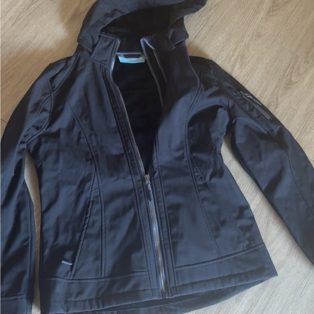 Women's Black Hooded Jacket
